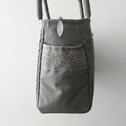 GRAY FRANCE RIBBON STANDARD BAG [L] 4枚目の画像