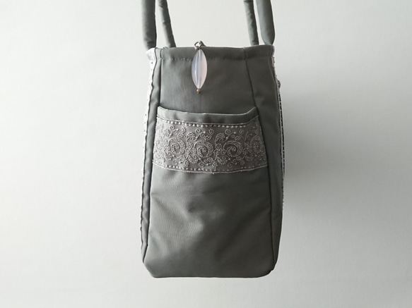 GRAY FRANCE RIBBON STANDARD BAG [L] 4枚目の画像