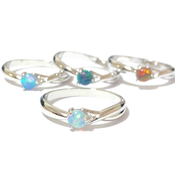 Opal Ring (ピンキーリング可能) 9枚目の画像