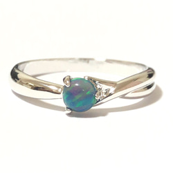 Opal Ring (ピンキーリング可能) 8枚目の画像