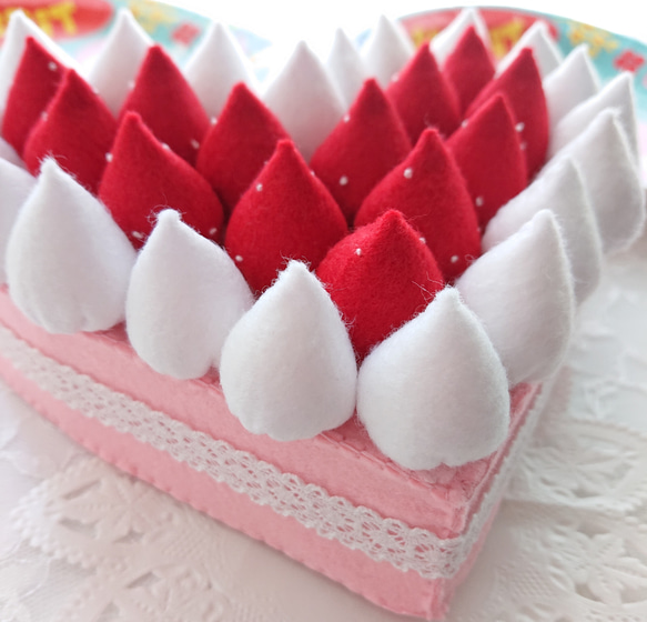★受注製作★百日祝いケーキ  お食い初めケーキ ハートケーキ 4枚目の画像
