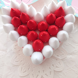 ★受注製作★百日祝いケーキ  お食い初めケーキ ハートケーキ 5枚目の画像