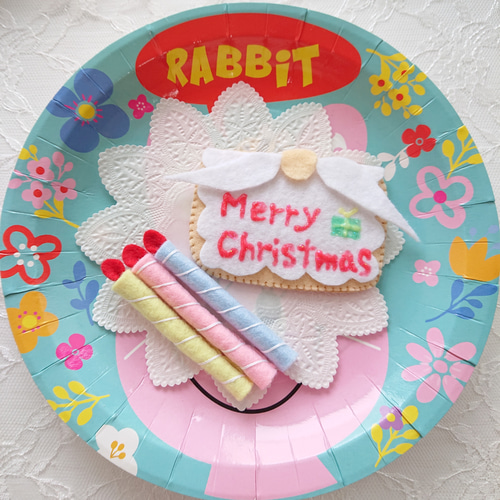 ＊フェルト おままごと＊  クリスマスケーキ フェルトおままごと クリスマスケーキの通販 by そら's shop｜ラクマ