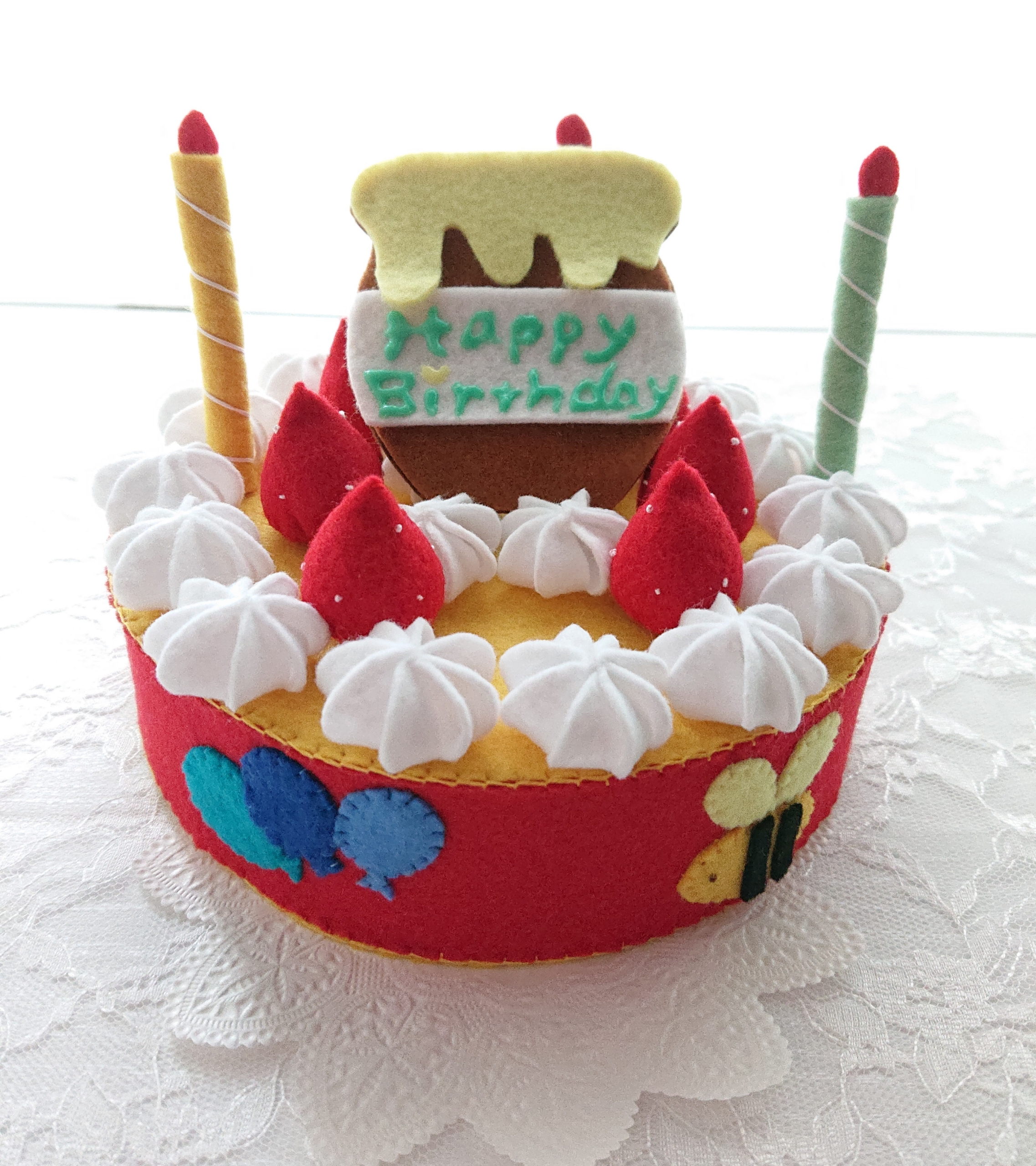 オンラインハンドメイド・手芸 - くるみ様専用 お誕生会ケーキ