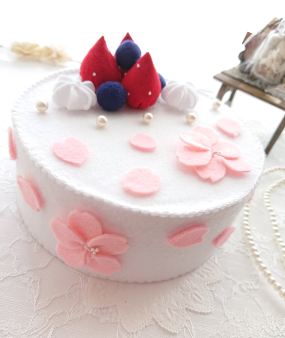 フェルト桜ホールケーキ その他インテリア雑貨 May 