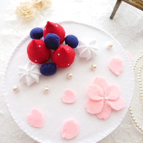 フェルト桜ホールケーキ その他インテリア雑貨 May 
