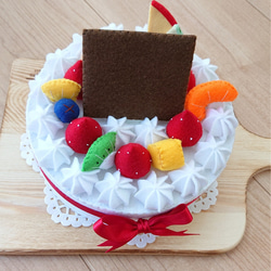 バースデーケーキ フェルトケーキ シンプルホールケーキ