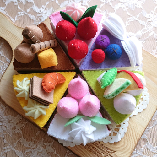☆受注製作☆ フェルトケーキ バースデーケーキ アニバーサリーケーキ