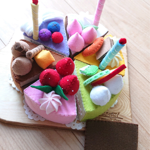 ☆受注製作☆ フェルトケーキ バースデーケーキ アニバーサリーケーキ 
