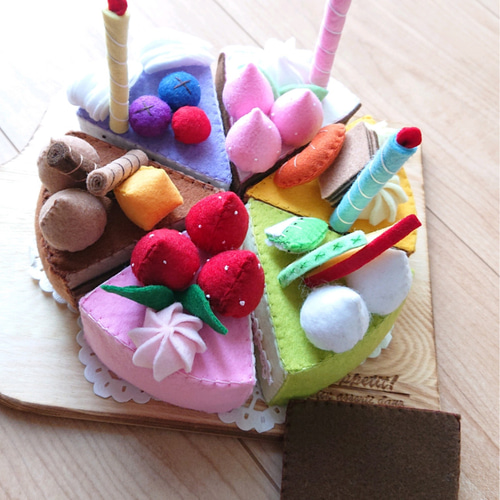 ☆受注製作☆ フェルトケーキ バースデーケーキ アニバーサリー