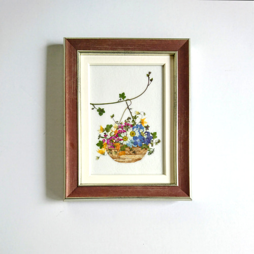 送料無料】〈ごぼうで作ったハンギングバスケット〉ガーデンの花かごの