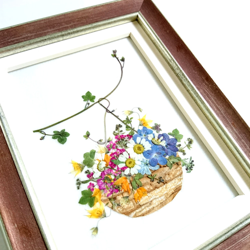 送料無料】〈ごぼうで作ったハンギングバスケット〉ガーデンの花かごの