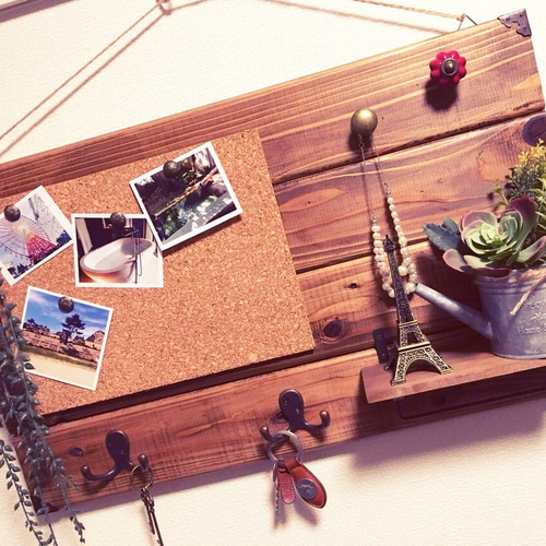 アンティーク調 コルクボード(壁掛け)