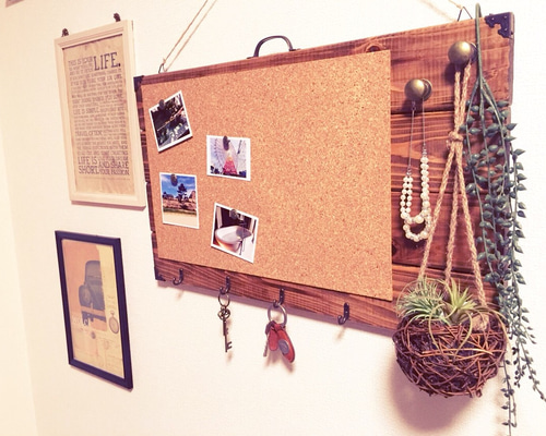 アンティーク調 コルクボード(壁掛け) 0_9c395f5926c25a4e0cd7b5e3c052