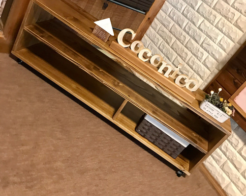 テレビ台120cm 木目 ナチュラル【送料込】 1_0827295b54d3e5bbf9812c9d54d3