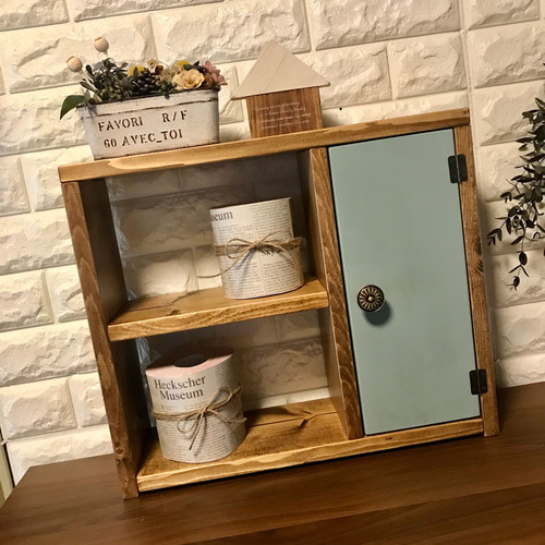 背面扉付き カフェ風ショーケース 棚 ナチュラルブラウン 棚 背面扉付き カフェ風ショーケース 棚 ナチュラルブラウン 棚
