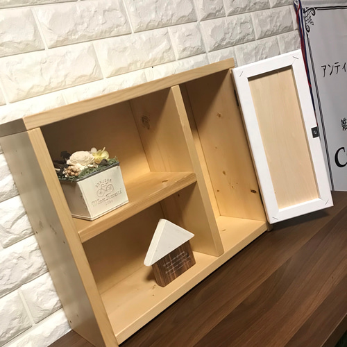 ☆目隠し扉付き・トイレ収納・デスク周り収納・キッチン収納・万能収納