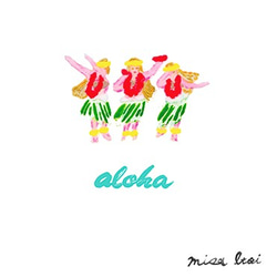 【iPhone/Android対応】aloha hula girls (color) 3枚目の画像