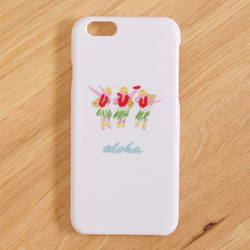 サンプル品のためお値下げ【iPhone 6/6s】aloha hula girls (color) 1枚目の画像