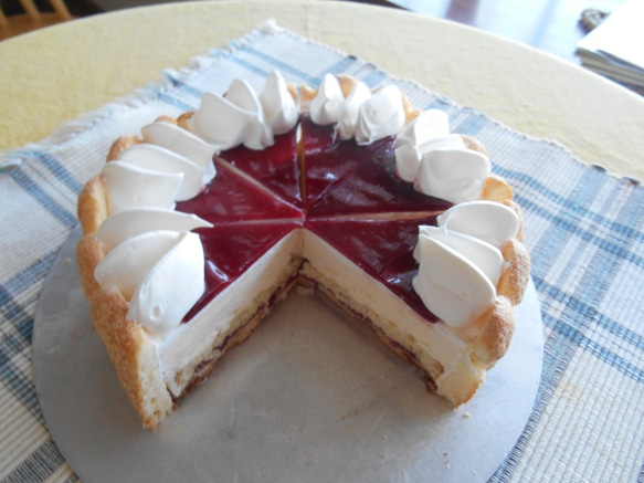フランボワーズ　レアチーズケーキ(5号サイズ）誕生日にも 5枚目の画像