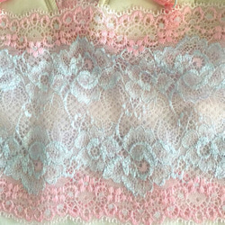 再販不可◆relax bra & shorts set #77-pink × sax 4枚目の画像