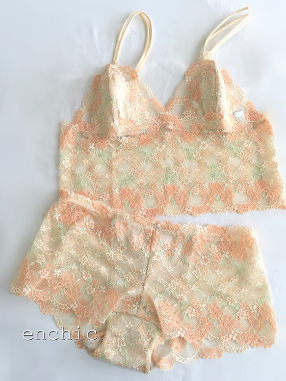 再販不可◆relax bra & shorts set #109/オーダーランジェリー 1枚目の画像