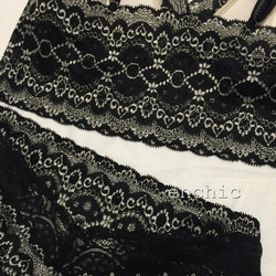 再販不可◆relax bra & shorts set #141-black/オーダーランジェリー 4枚目の画像