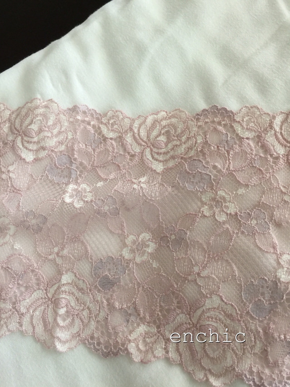 再販不可◆relax bra & shorts set #135-pink×gray/オーダーランジェリー 5枚目の画像