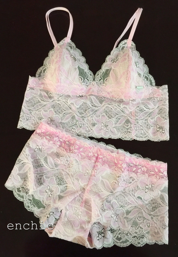 再販不可◆relax bra & shorts set #130/オーダーランジェリー 1枚目の画像