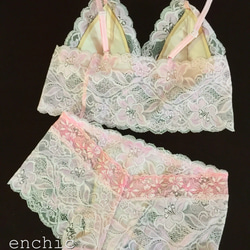 再販不可◆relax bra & shorts set #130/オーダーランジェリー 2枚目の画像