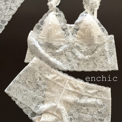 SAMPLE SALE!60 %オフ　Mサイズ限定 ◆relax bra & shorts set #100 1枚目の画像