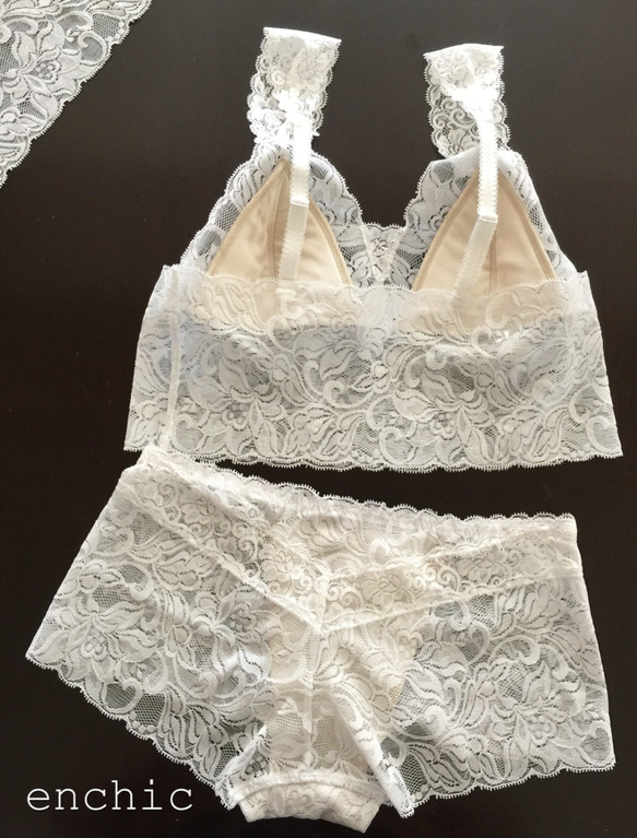 SAMPLE SALE!60 %オフ　Mサイズ限定 ◆relax bra & shorts set #100 5枚目の画像