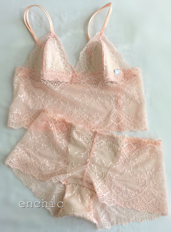 再販不可◆relax bra & shorts set #112/オーダーランジェリー 1枚目の画像