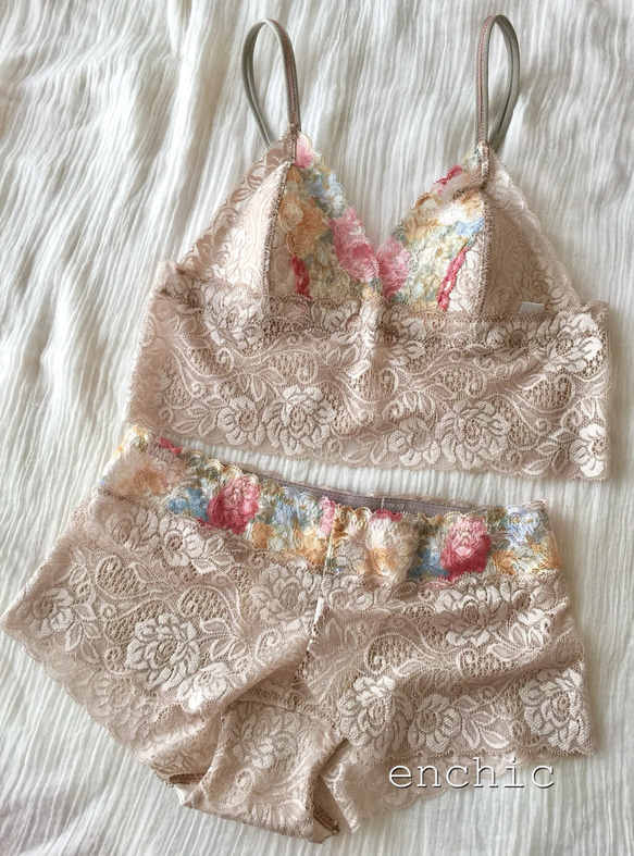 SAMPLE SALE!60 %オフ　Mサイズ限定 ◆relax bra & shorts set #195 1枚目の画像