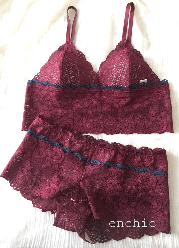 SAMPLE SALE!60 %オフ　Mサイズ限定 ◆relax bra & shorts set #204 1枚目の画像