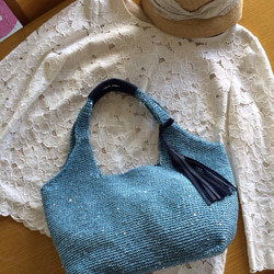 カラータイプオーダー／ラフィアの様なバッグヘレンカミンスキー風