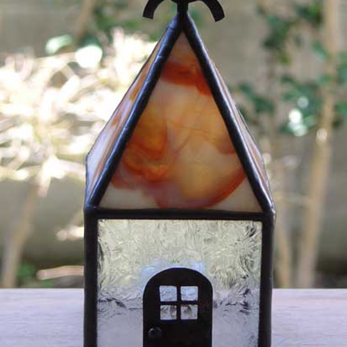 ステンドグラスの家（513gl） 立体・オブジェ s-craft 通販