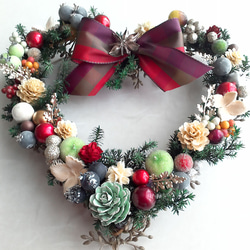 ハートのクリスマスリース リース のえる 通販 2896543｜Creema