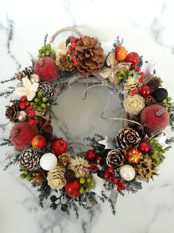 早期割引中 クリスマスリース ドライフラワーリース 早期割引中 クリスマスリース ドライフラワーリース