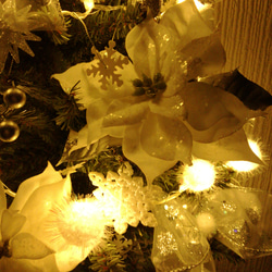 《早割》壁掛けクリスマス ツリー　ライト付き 4枚目の画像