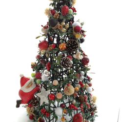 早割　「Creema限定」クリスマス ツリー　サンタとライト付き 1枚目の画像