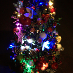 早割　「Creema限定」クリスマス ツリー　サンタとライト付き 4枚目の画像