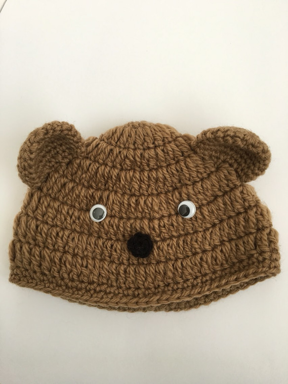 【11月セール】おとぼけクマさん帽子 4枚目の画像