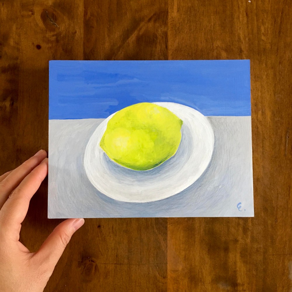 食卓～原画～木製パネル～アクリル絵の具 絵画 森のアトリエ 通販 