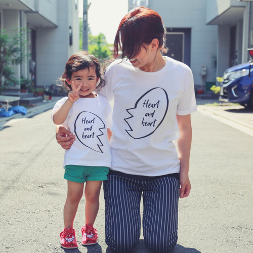 ママとキッズの2枚セット！リンクコーデ（家族でおそろい） Tシャツ