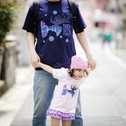 DEER IN THE FOREST(森の中の鹿)親子リンクコーデTシャツTypeA [Wearable Art] 3枚目の画像