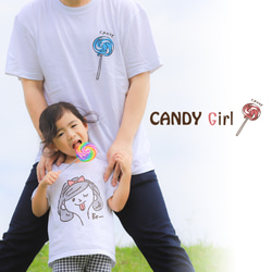 CANDY Girl & Boy LINKCODEKIDS(おそろい、親子リンクコーデ) Tシャツ 5枚目の画像