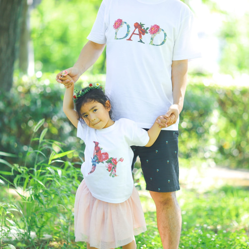 HANAMOJI】ママとパパとキッズの親子リンクコーデTシャツ 子供服