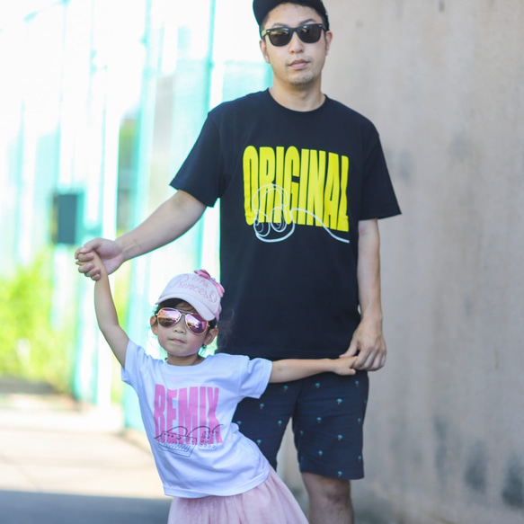 【ORIGINAL&REMIXヘッドフォン】ママとパパとキッズの親子リンクコーデTシャツ 9枚目の画像