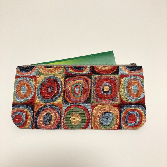 　ゴブラン織りの長財布（うずまき) 3枚目の画像